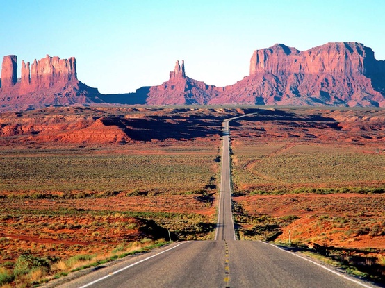 Photo:  Long Road In Monument Valley